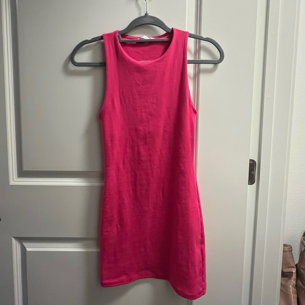 Hot pink Zara dress